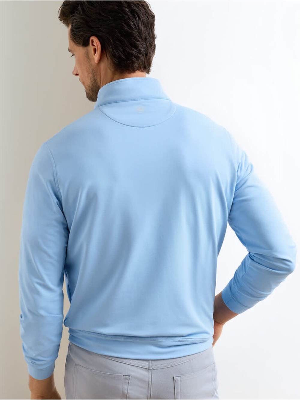 Peter Millar Valero Branded Quarter-Zip Pullover - Picture 2 of 10